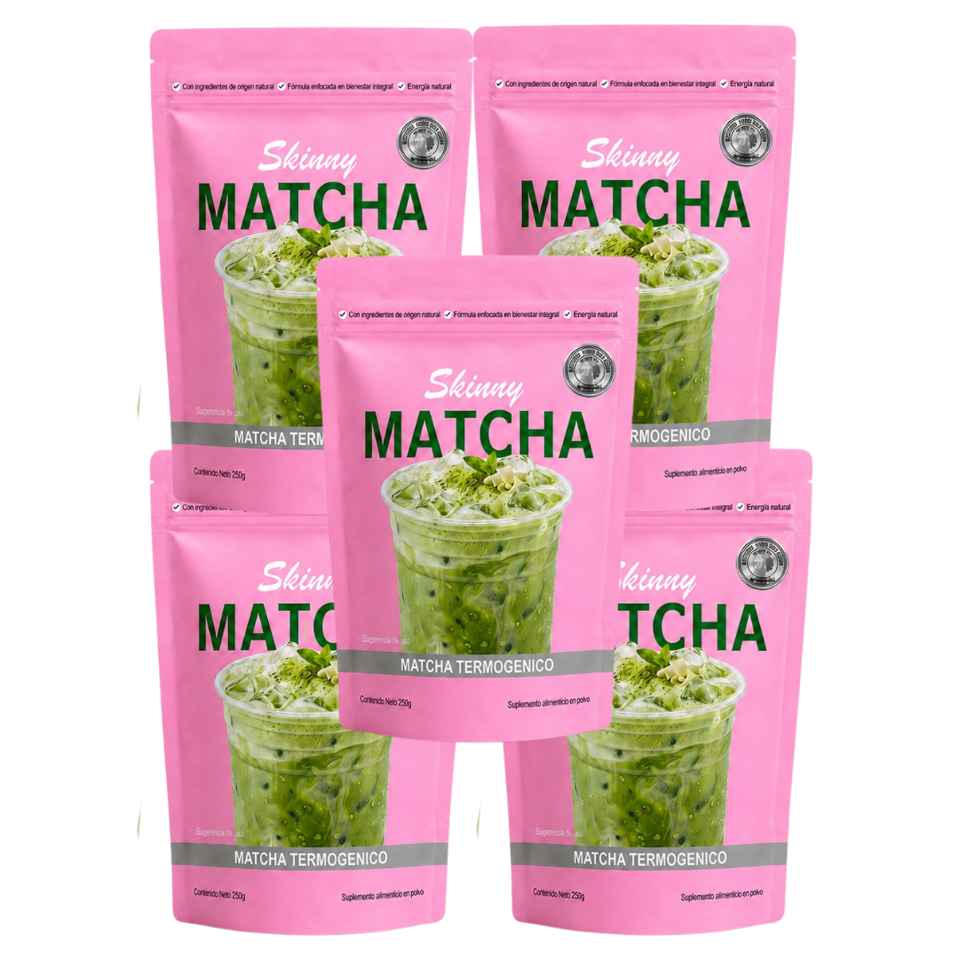 5 Bolsas Skinny Matcha